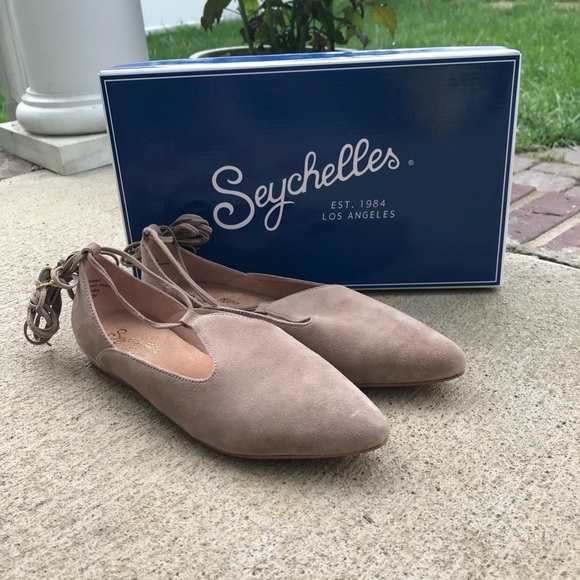 Seychelles Hive Suede Taupe Flats - Picture 4 of 8